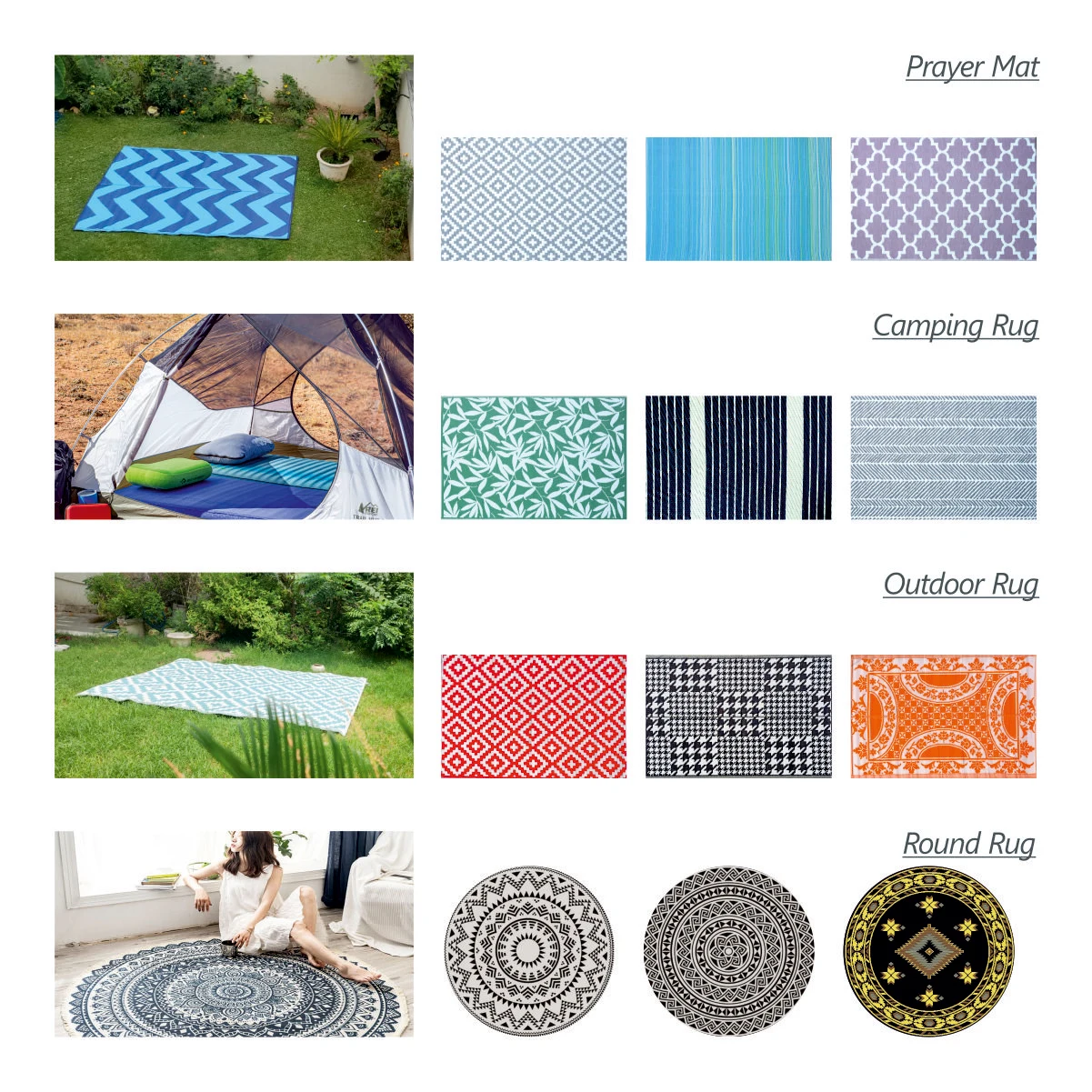 Patio Outdoor Recycled Plastic Multicolor Picnic Campaign Outdoor Area