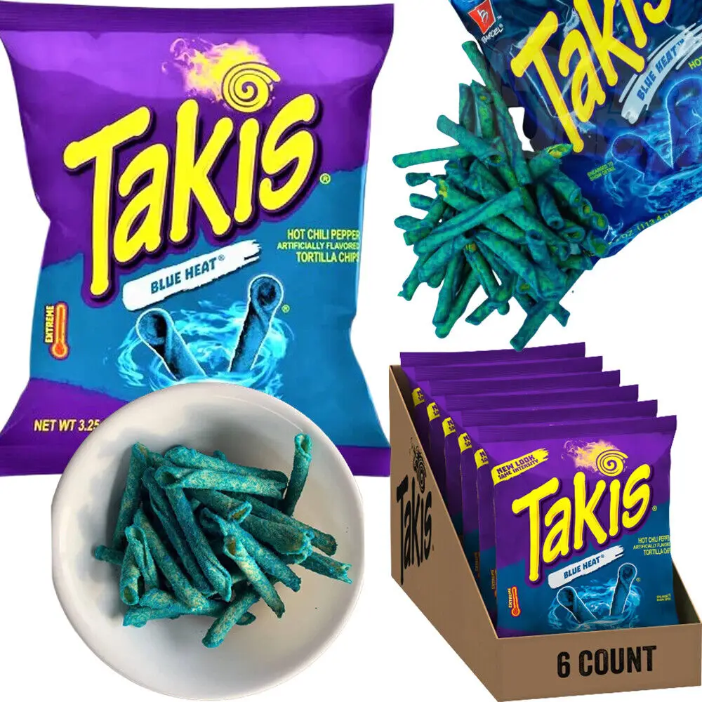 Takis Blue Heat Hot Chili Pepper Tortilla Chips Buy Takis Chips