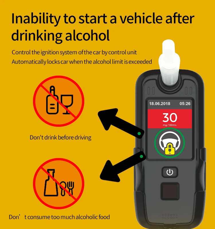 Professional Electronic Breathalyzer Liquor Content Detector Breath