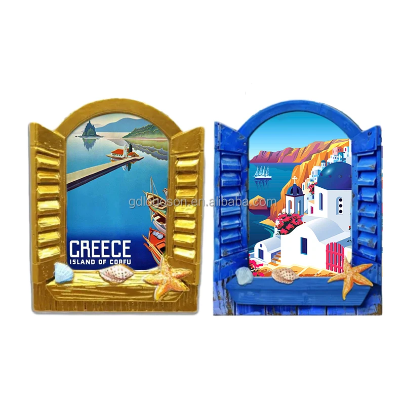 Magnete Frigo 3D Kos Island Grecia – Souvenir Viaggio In Resina 6x9cm – Globo Turistico Per Decorazione Casa