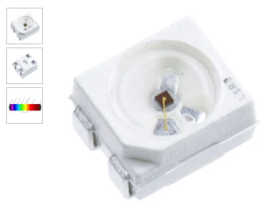 20x LED PLCC2 1210 3528 Luce LED SMD Blu Misuratore Super Ultra - Foto 5