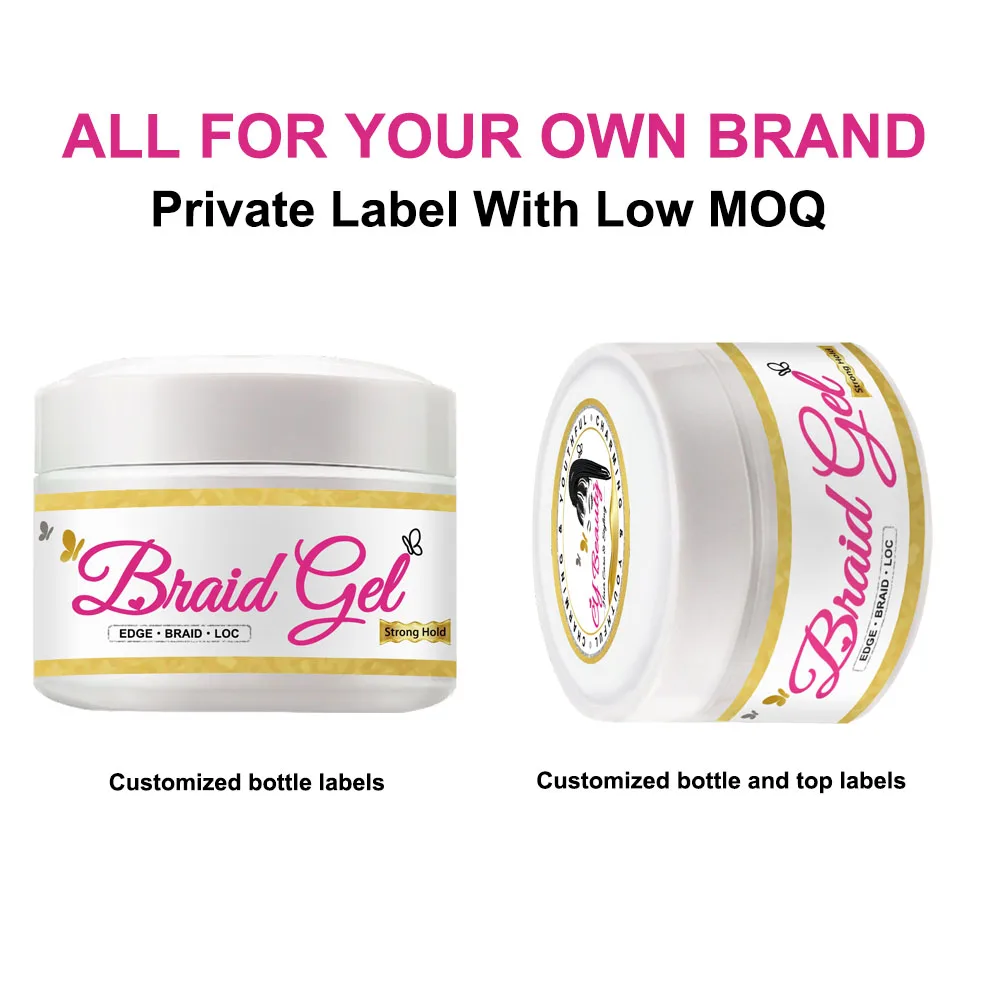 Extra Hold Edge Control Private Label Instant Control Edge Control 4C Hair Wig Braid Gel