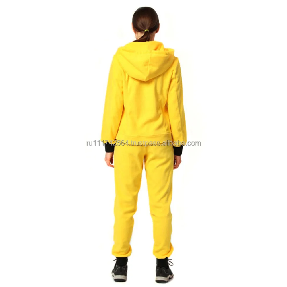 Fleece tracksuit for ladies made of polyester wholesale prices high quality track suits for women