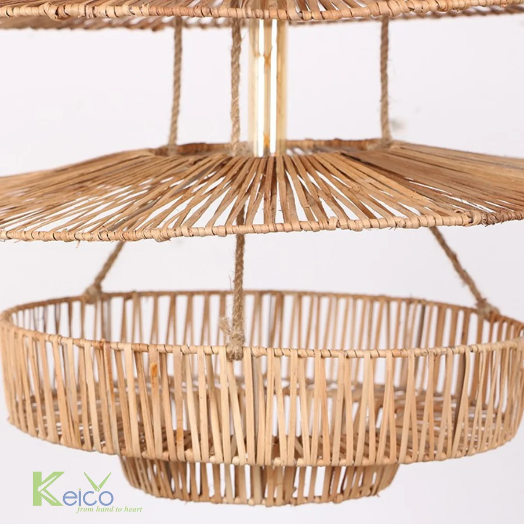 Summer 2024 High Quality Rattan Lampshade New Environmentally Friendly Decorative Big Lamp