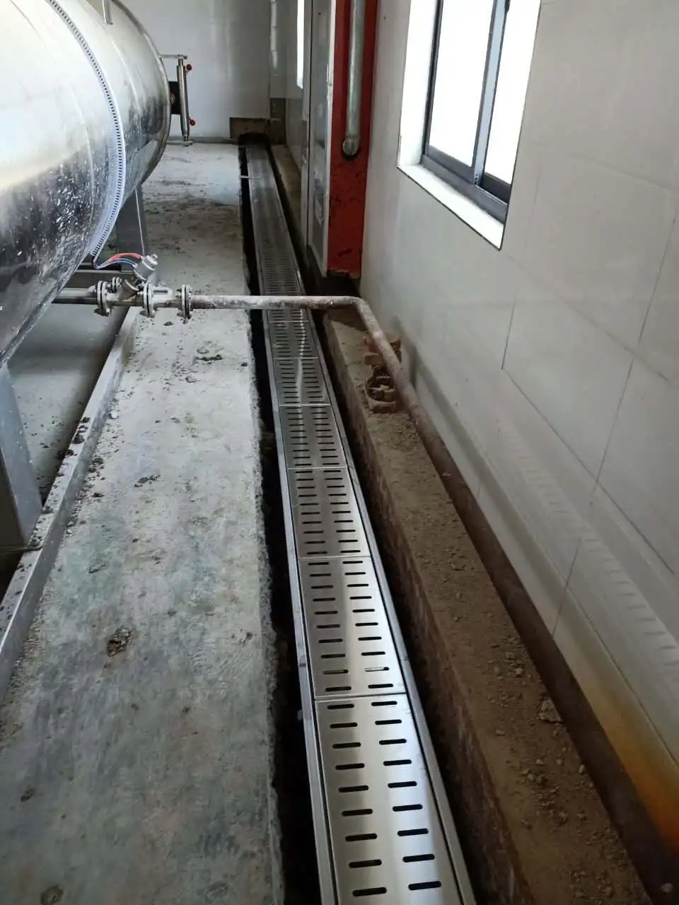 Heavy Duty Industrial Stainless Steel Linear Floor Drain for Process Plants with Pump Trench Grate