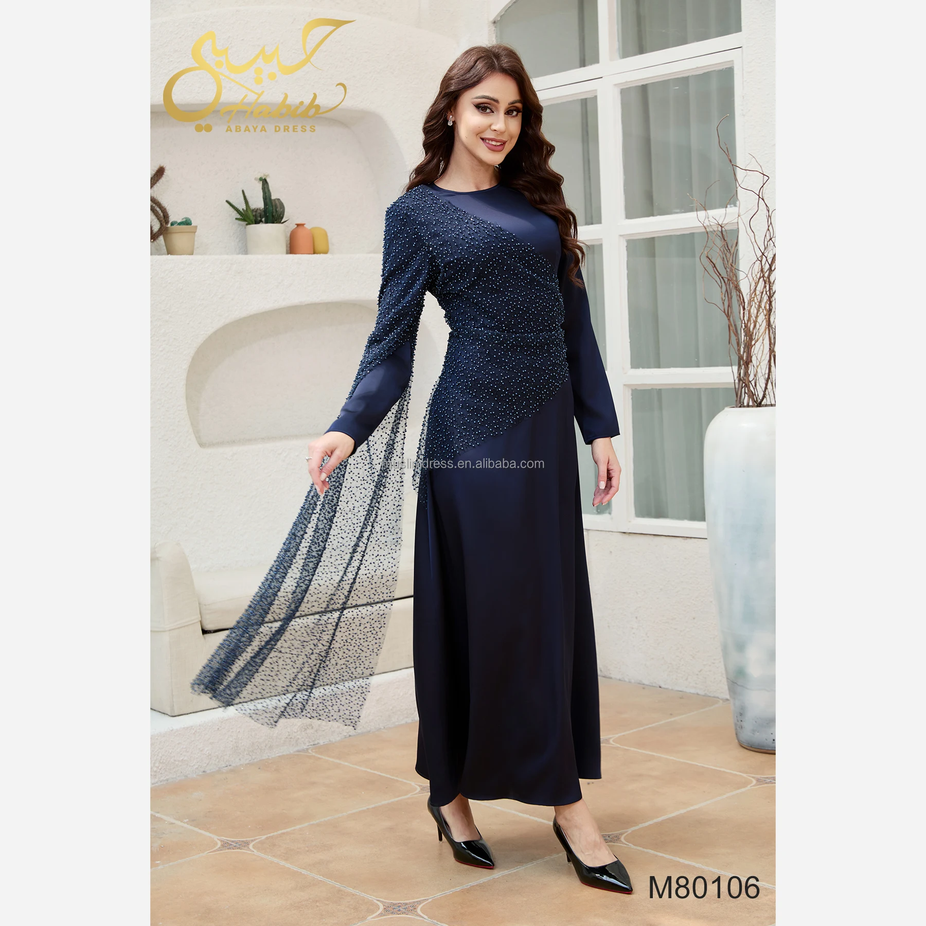 evening abaya dress Iba Jersey Abaya main image 0