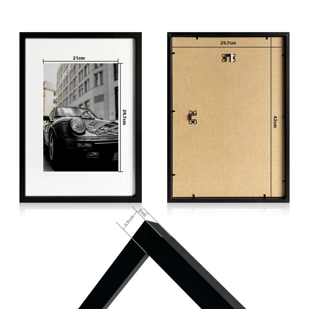 A4 & A3 Poster Frame For 6x8 Pictures Black Wood Picture Frames Buy 8x10 Picture Frame A3