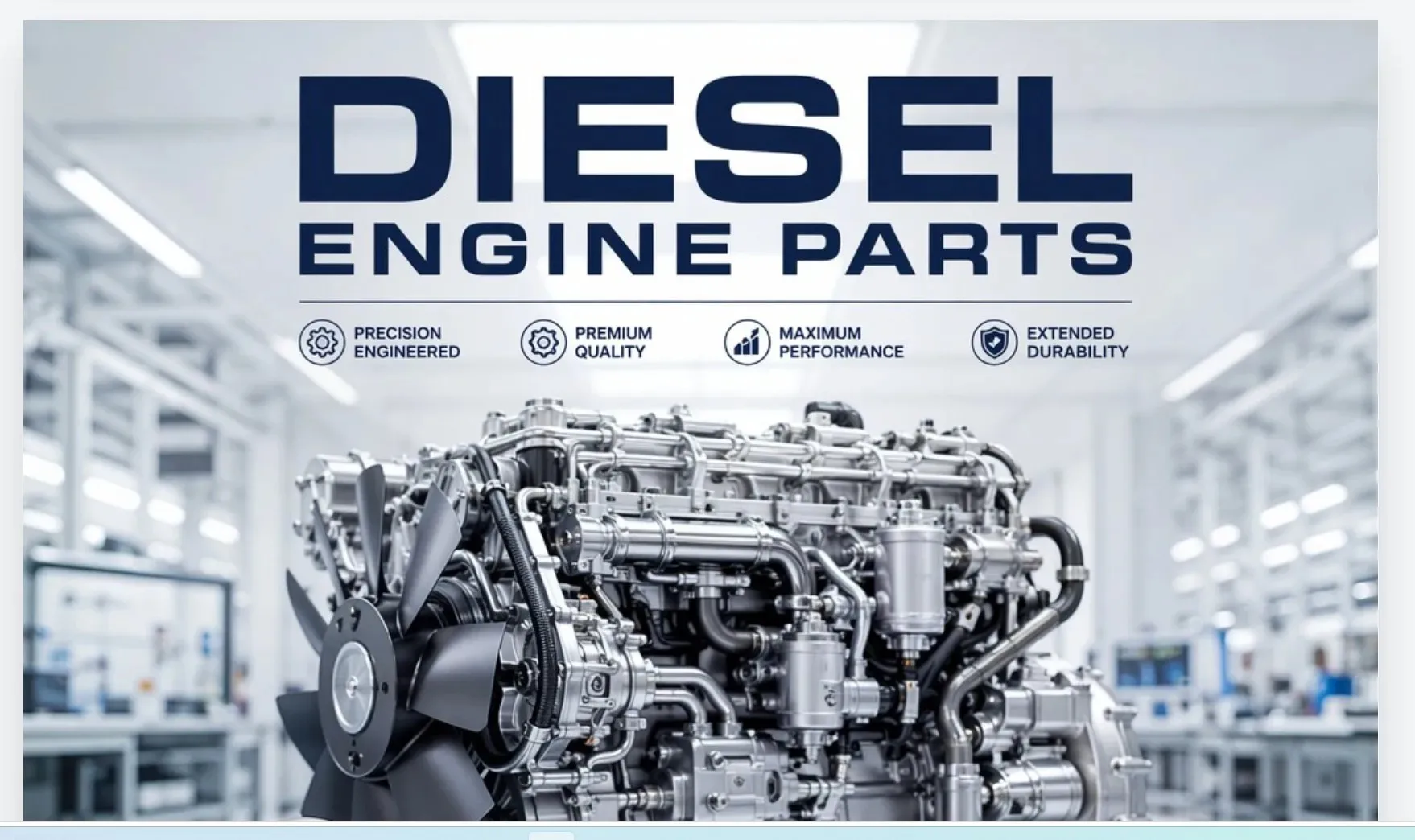 Diesel Engine Parts — original category artwork with supported brand logos
