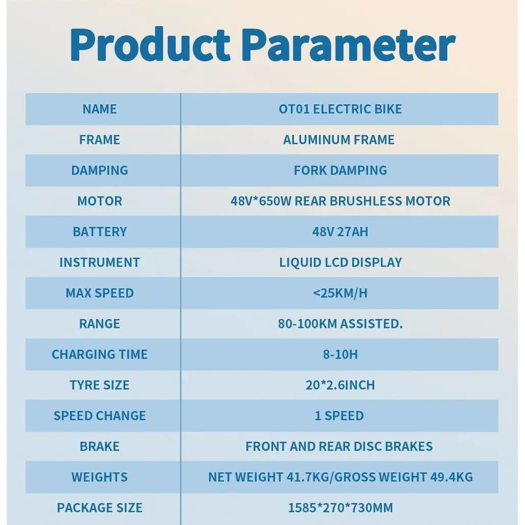 OneSport OT01 Long tail Cargo Electric Bike Lastenrad with 1296Wh Battery and Nabenschaltung