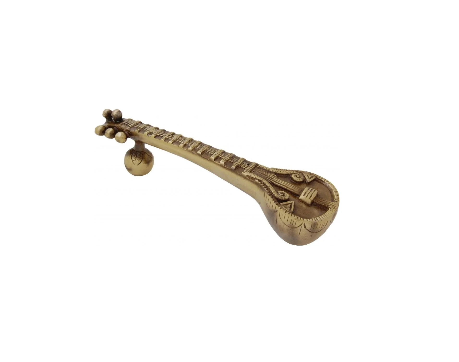 Multi-functional Door Brass Sitar Design Handle Antique Instrument Inches Style Pull Musical Set Handmade Handles Shape Pulls Ho