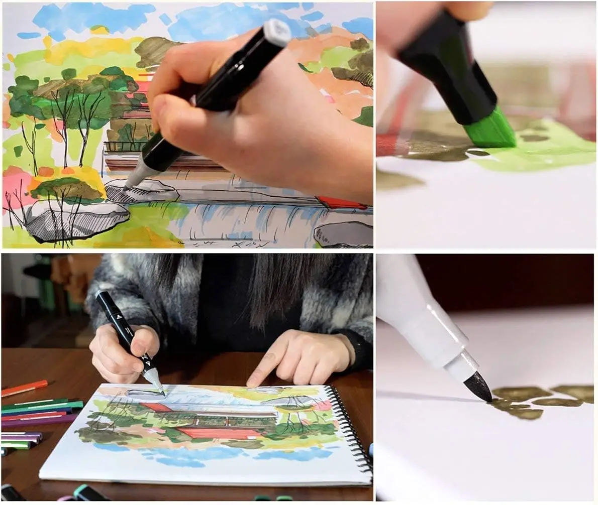 Маркеры для рисования 24 48 60 80 168 262 цветов