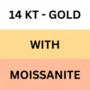 14KT Gold with Diamond : DEF & VVS-VS