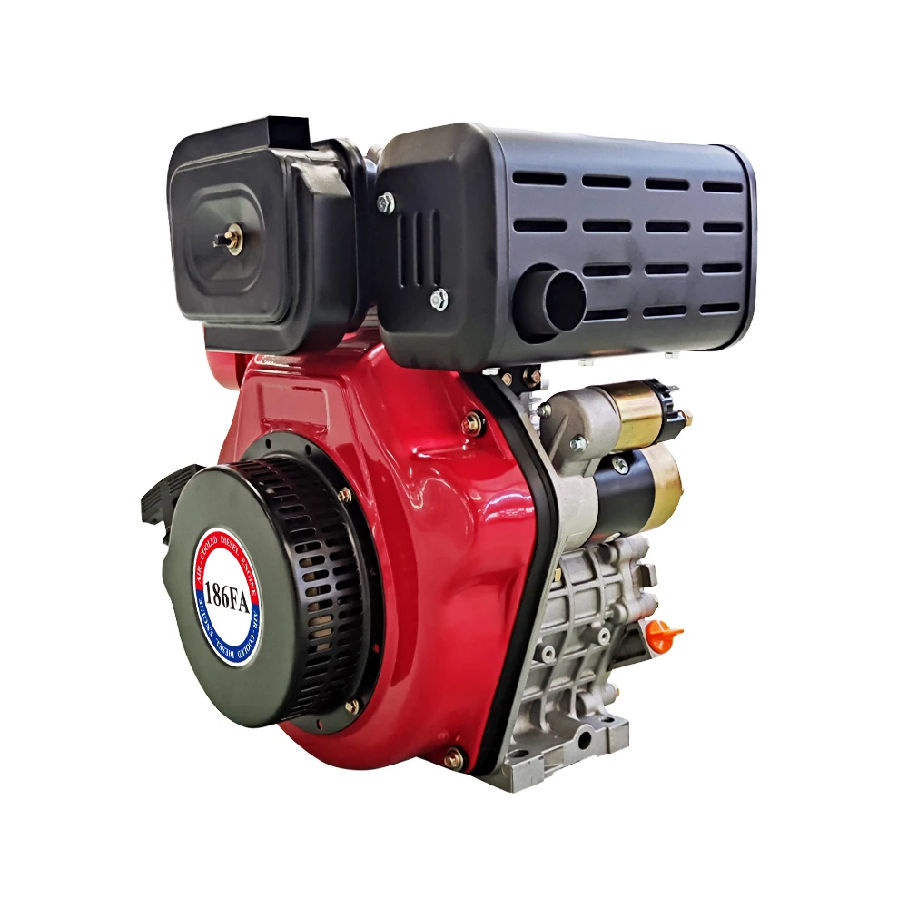 Small 186f 186fa Electric Start Single Cylinder 13hp Motor Diesel Machinery Engines