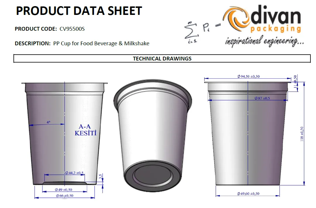 Food Measuring Cup With Lid For Kitchen Baking Dog Cat Pet Foods Custom