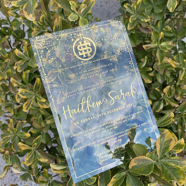 Custom Wedding Supplies 2022 Wedding Invitation Elegant Printing Paper Luxury Marriage Wedding