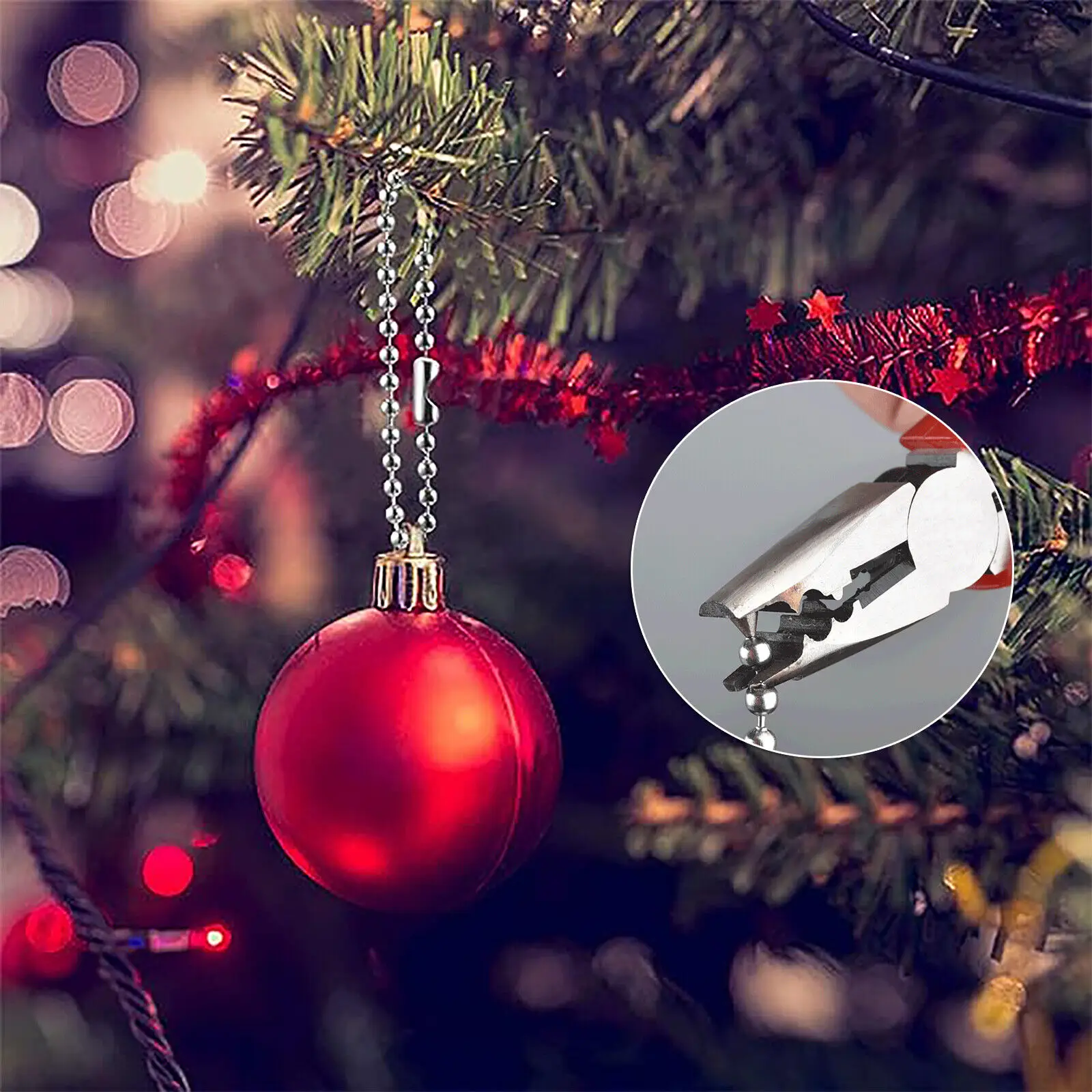 Curtain Poles Roller Blind Accessories Connector Ball Metal Chain Pliers Splicing Coombination