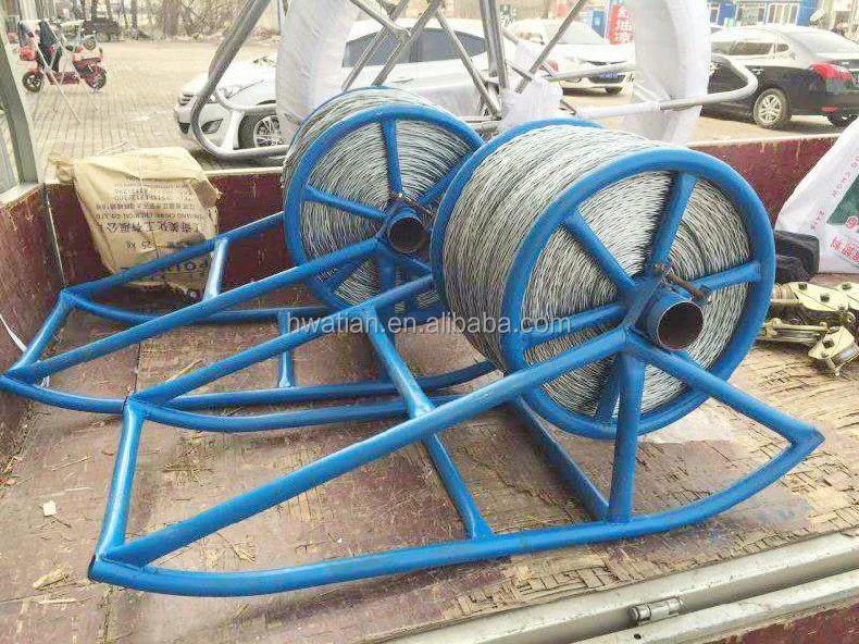 Mechanical Wire Rope Reel Stand Cable Drum Pay-off for Rope