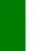 Vert émeraude et blanc