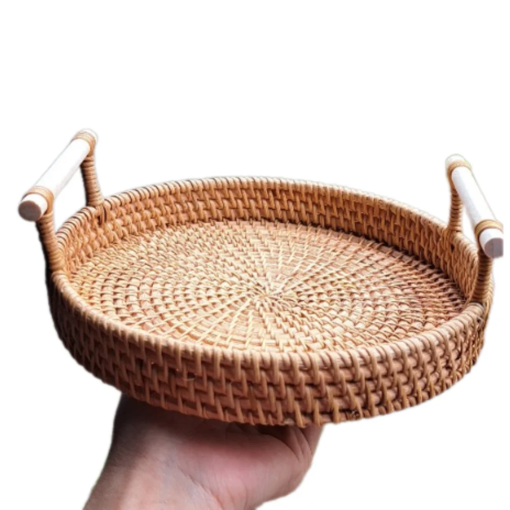 Borsa In Paglia E Lino Intrecciata A Mano, Spiaggia, Tote Estiva, Con Cerniera, 36x19x5 Cm