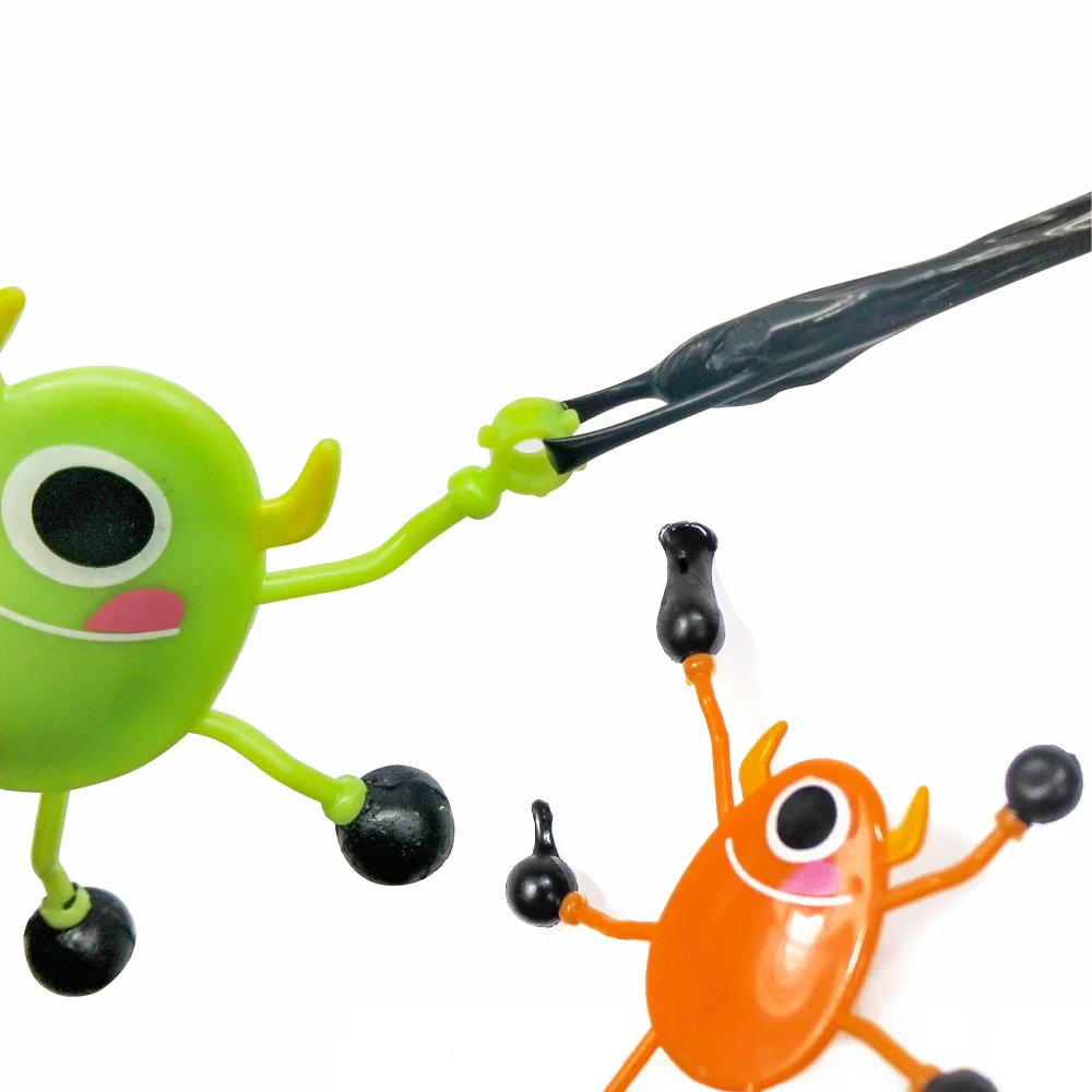 Factory Direct Sales Funny New Strange Toy Wall Climbing Man Children's Toys Insect Capsule Sticky Toys for Kids