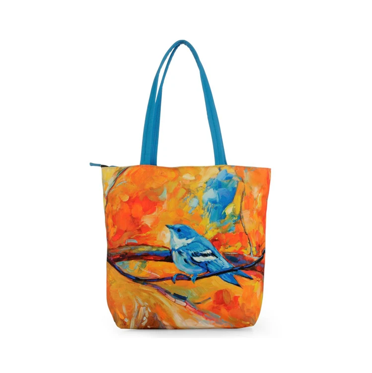 High Quality Custom Printed Cotton Canvas Tote Bag for Gift Shopping Made in India Wholesale Market Price for Promotions