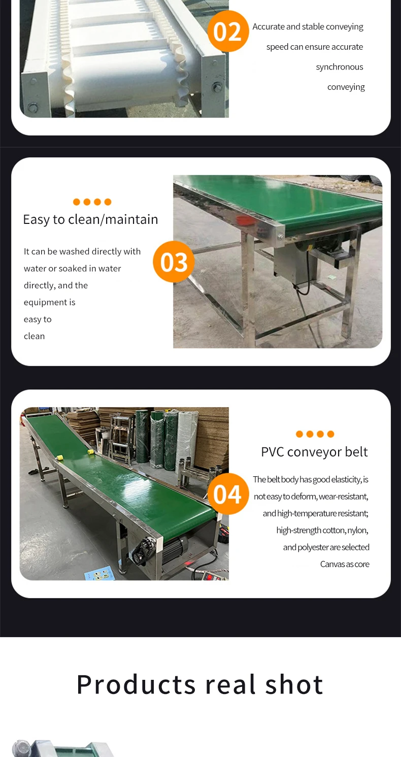 Loading Material Slope Conveyor Belt Conveyor Stainless Steel Skirt