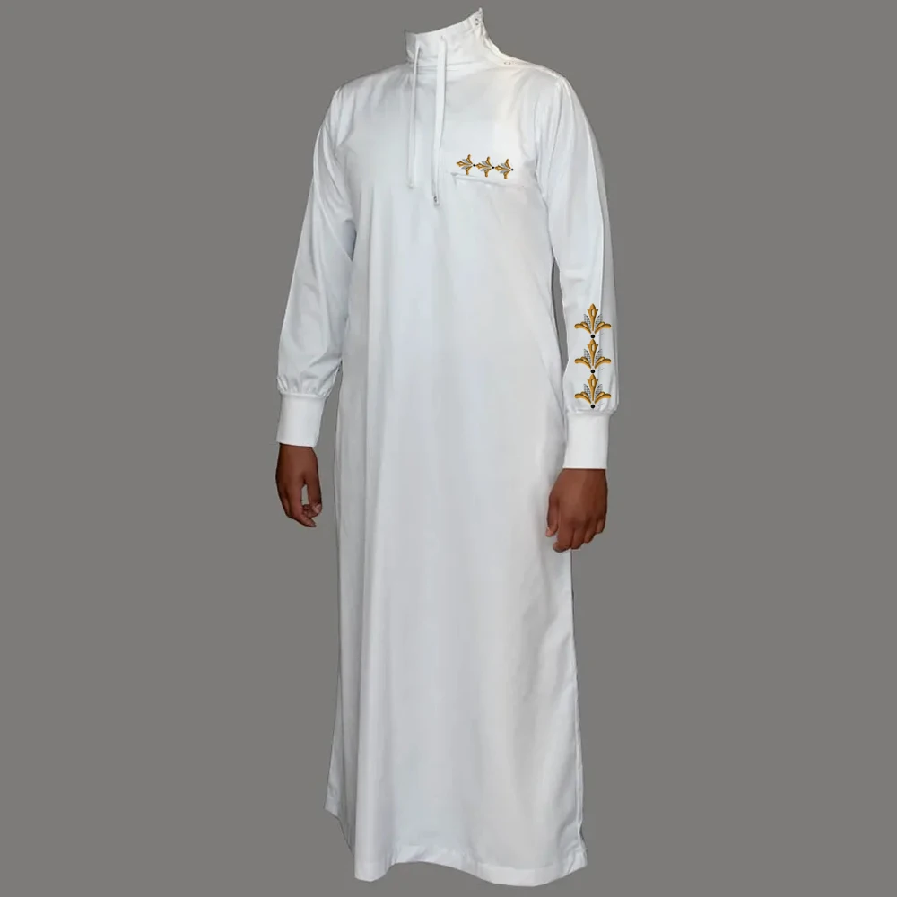 Traditional Mens Muslim Dress Dubai Wholesale Arabic Thobes High ...