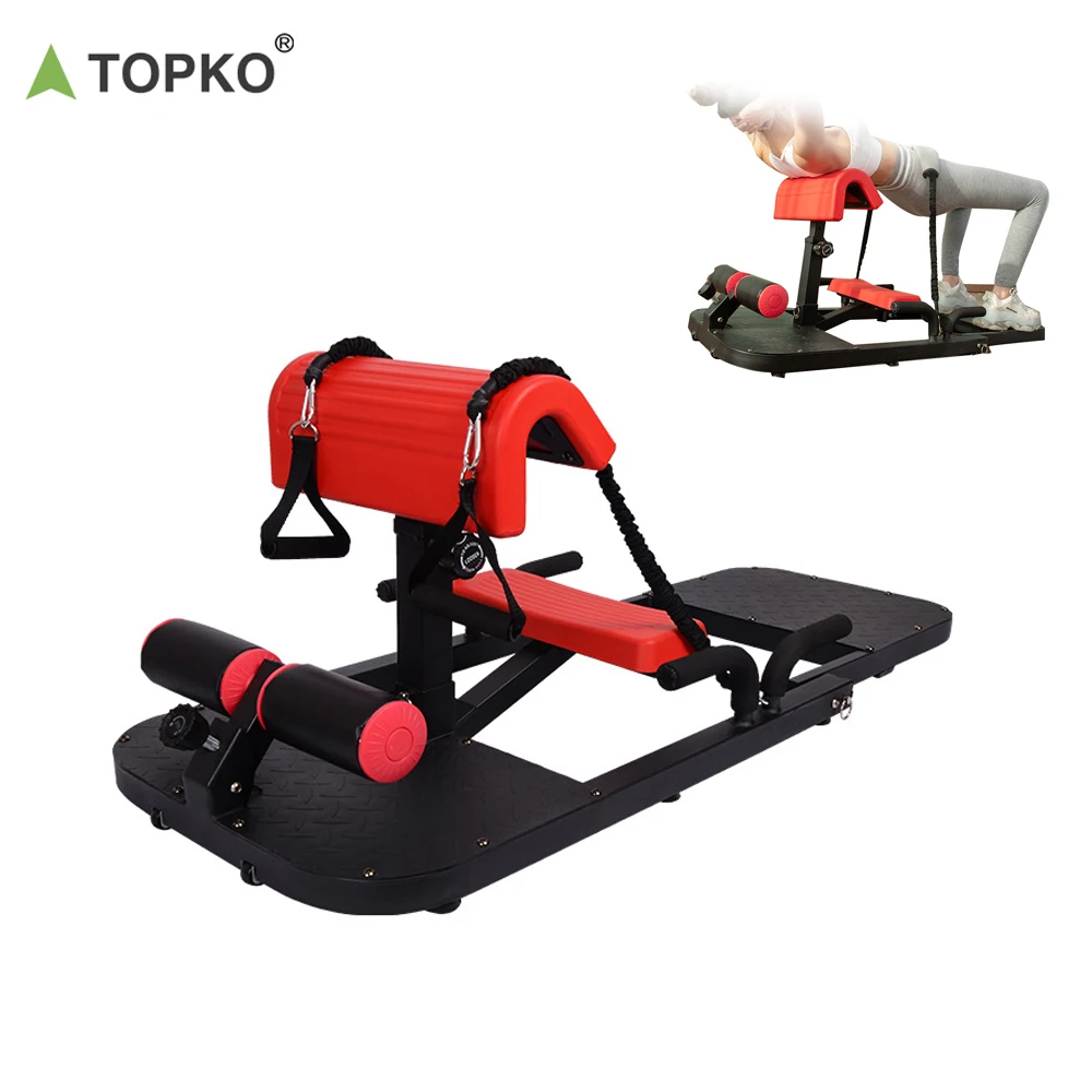 Topko Adjustable Deep Squat Machine Sit up Stand Bench for Home Gym Glutes Workout Station Leg Exercise Machine Glute Trainer