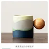 Tazza con Manico a Sfera Piccola in Blu Gradiente