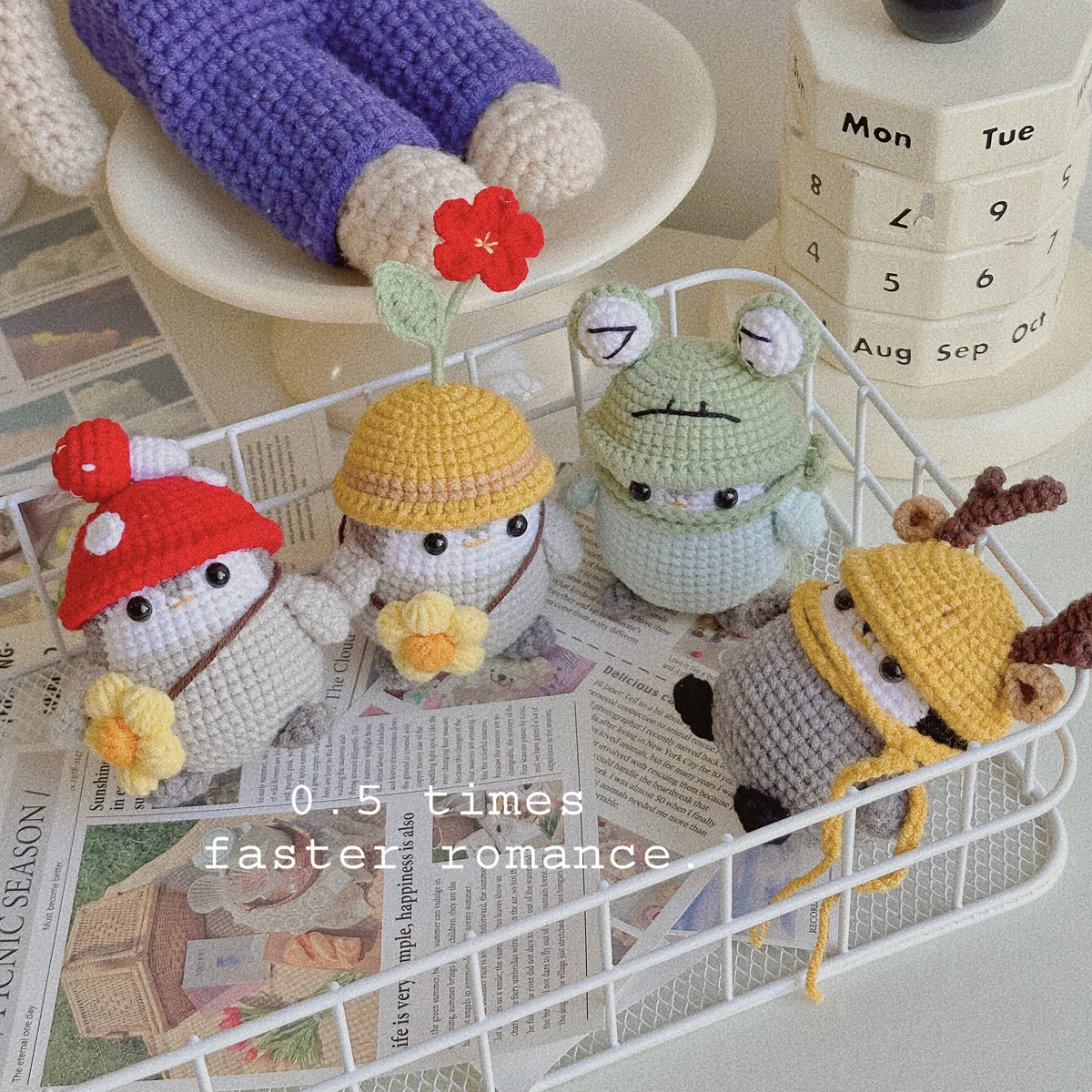 Маленький пингвин ручной работы шерстяная кукла крючком кулон готовая Милая мультяшная DIY сумка