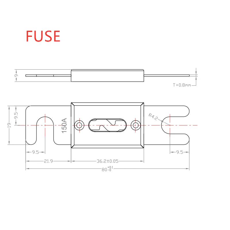 Anl Fuse Holder Bolton Fuse Automotive Fusible Link With Fuse 40a 60a 80a 100a 200a 250a 300a