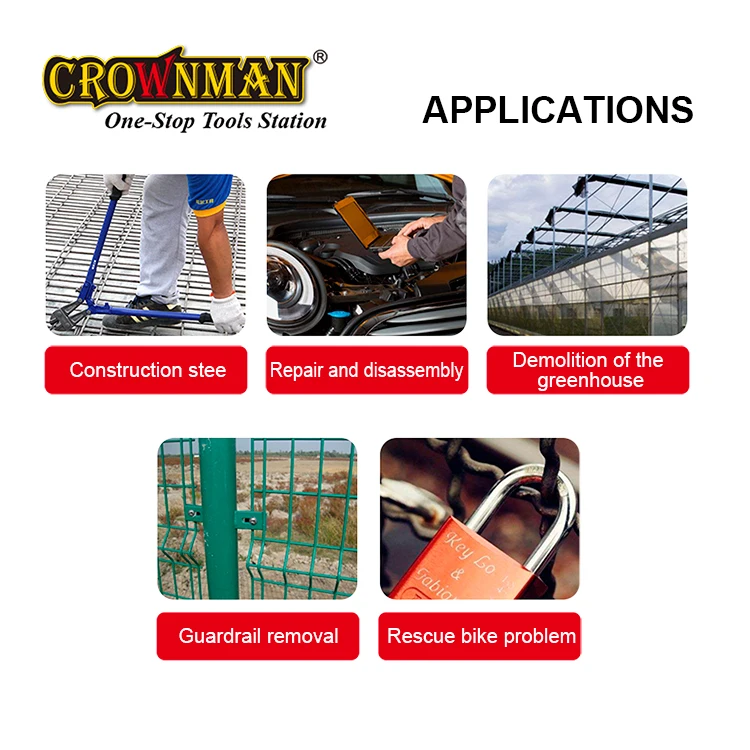 CROWNMAN Holding Hand Tools Heavy-duty European 12"-48" Wholesale Custom Cutting Tools Chain Lock Bolt Wire Cutter