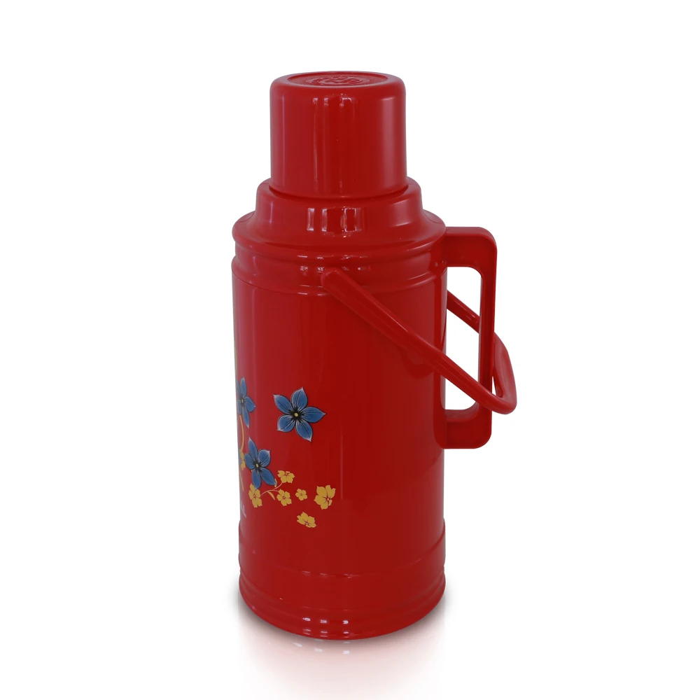 Keeping Hot Water Plastic Thermos Glass Refill Vacuum Flask Colorful Plastic