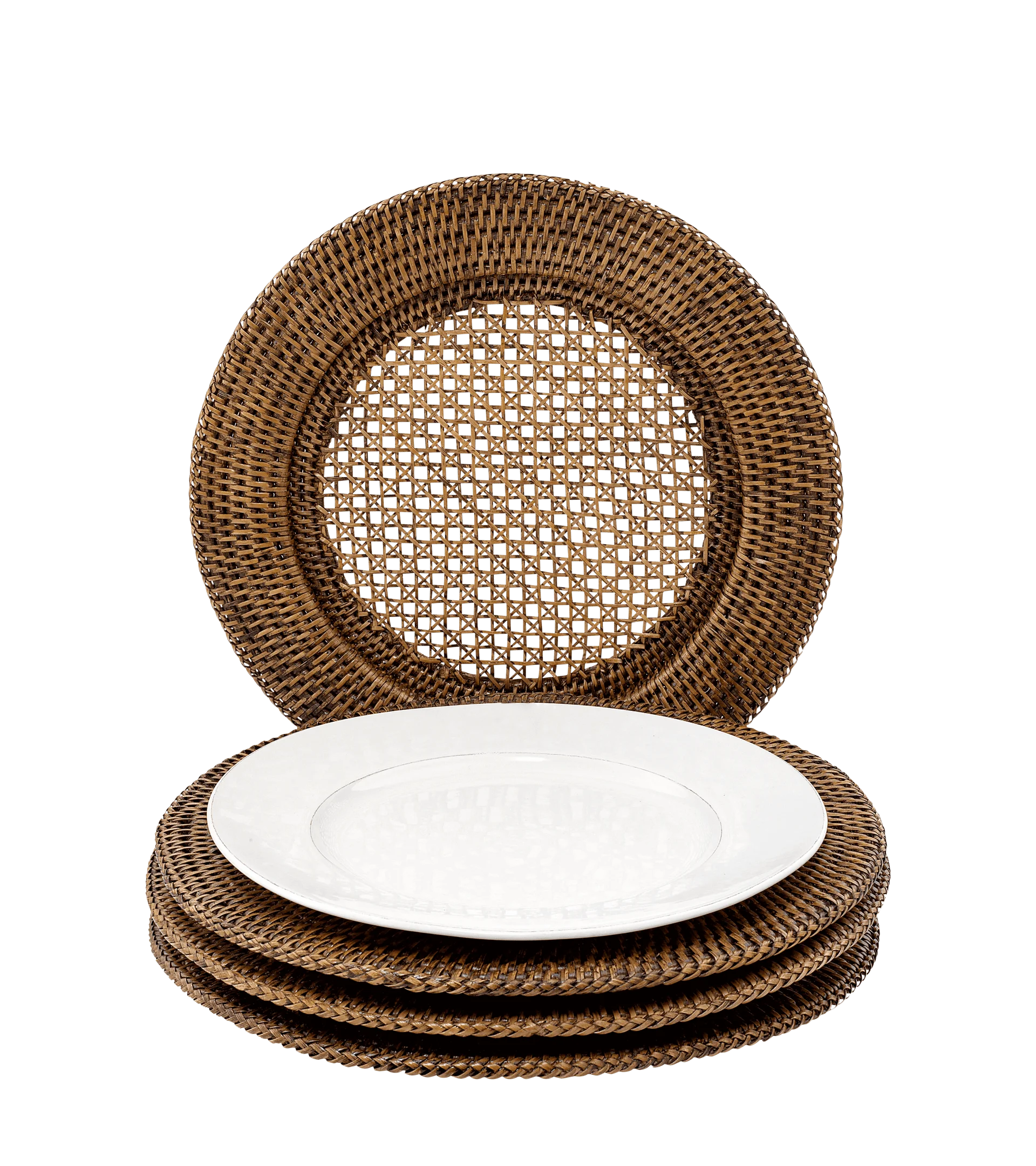 Cheap Wicker Rattan Plate Chargers Placemat Coasters For Tableware