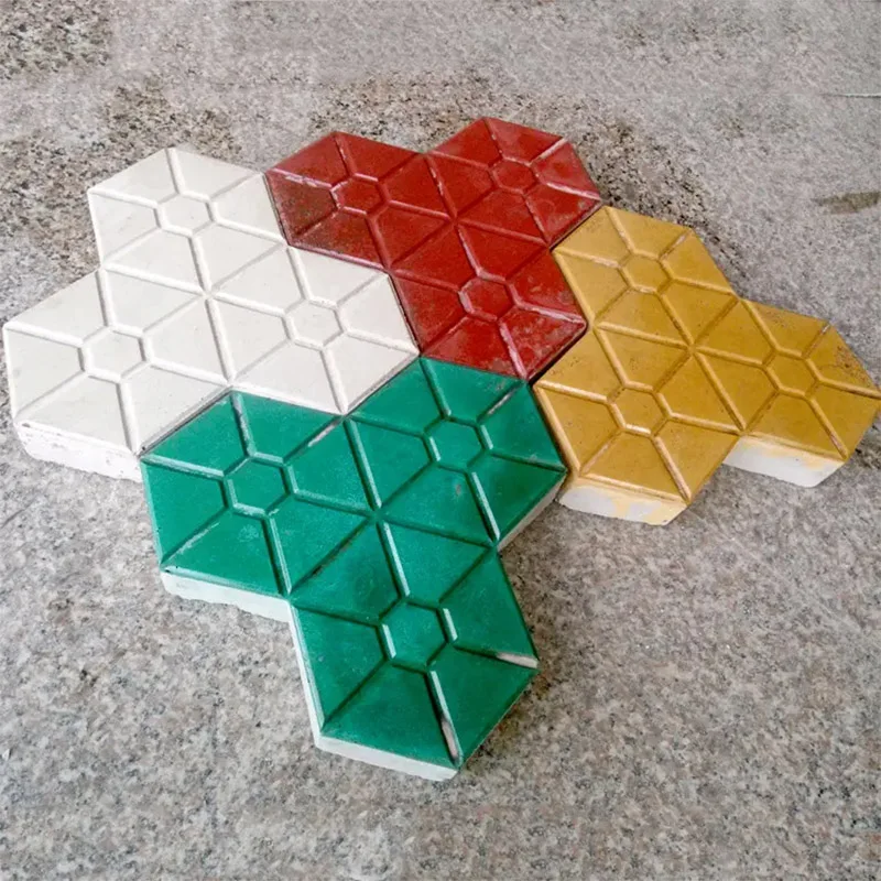 Hexagonal Maple Leaf Paving Mould, Used for Garden Paving, Deck Floor Tile, Lawn Stepping Stone Concrete Moulding