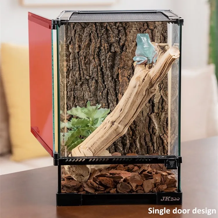 Professional Stackable Reptile Glass Tank Amphibian Enclosure for Small Reptiles