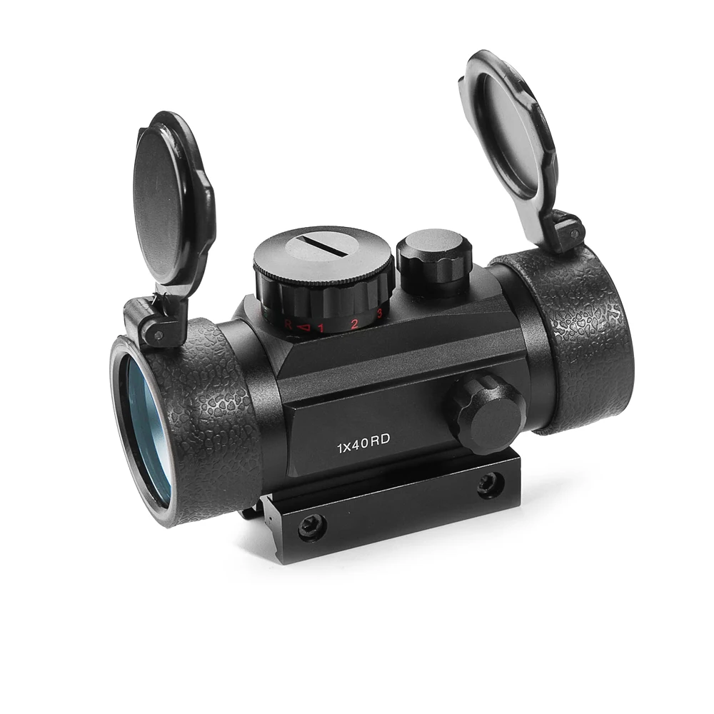 Factory Price OEM Tactical 1x40mm Reflex Sight Red Dot Lighted Hunting Scope Optics Red Green Dot Reflex Sight Fits 20mm Mount