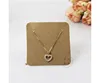 100 pcs In 1 Set Khaki earring card