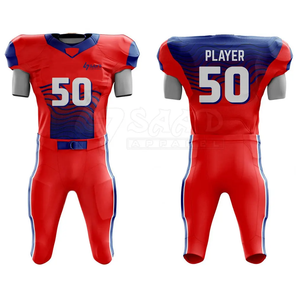 Different Style Plain Color American Football Uniform Comfortable Quick