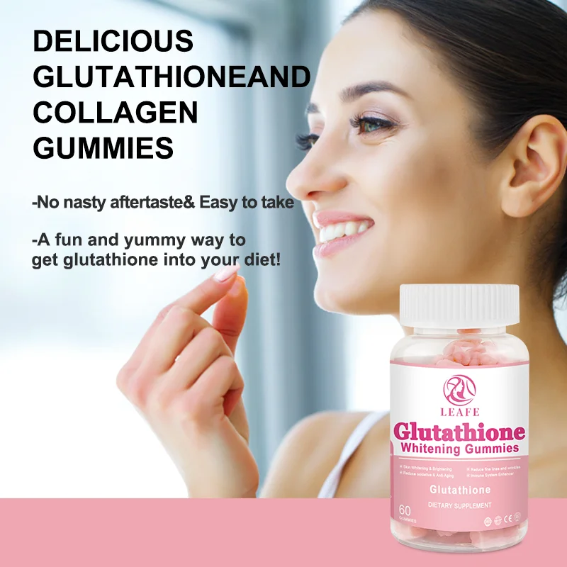 Natural Anti-Aging Glutathione Gummies for Skin Whitening