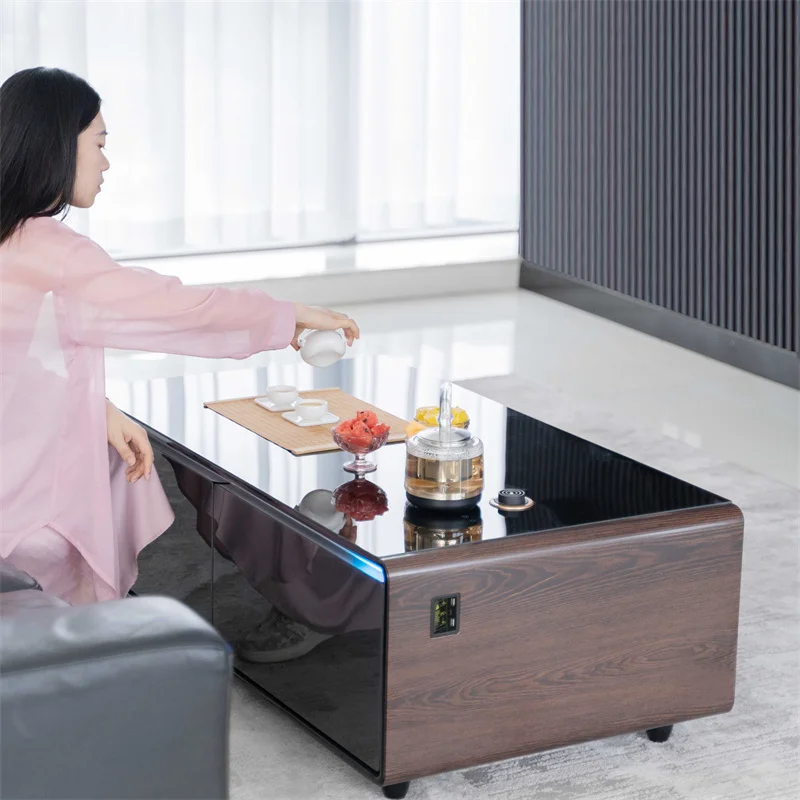 Table Basse Intelligente En Or, Avec Réfrigérateur, Recharge Sans Fil,  Mobilier De Rangement, Moderne - Outil Pièces - AliExpress