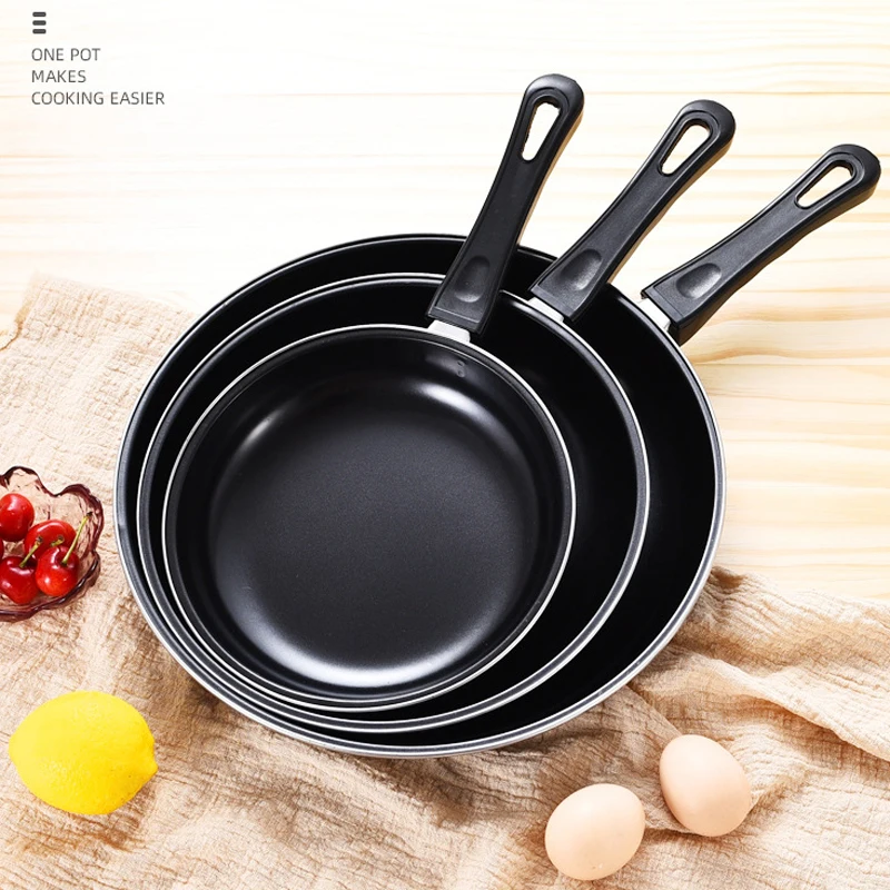 Cookware Threepiece Set Nonstick Singlehandle Pan Steak Frying Pans