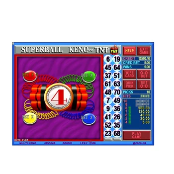 4TUNE CASINO トランプセット 赤 青48個48個 Texas Keno 4H TNT game board for operating coin machine fire link