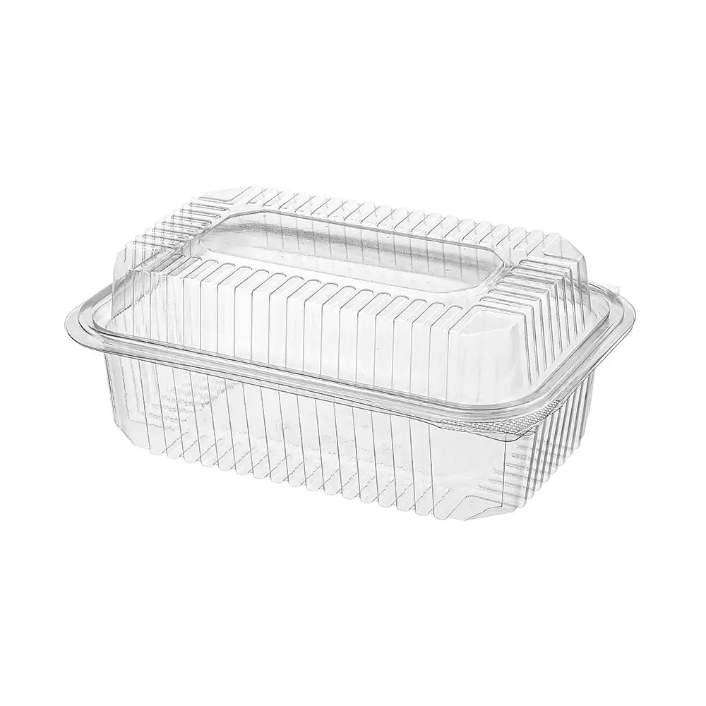 Ready To Ship Plastic Leakproof Container With Camber Lid 750cc In Stock High Quality Disposable