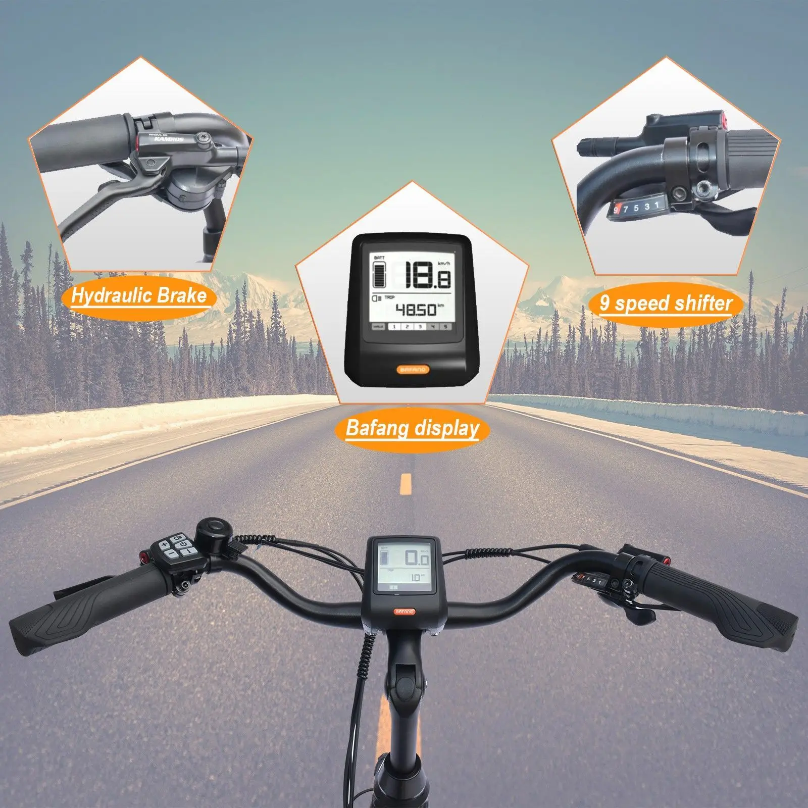 TTGO LK-ZZ-28ST Electric Bike City Electric Bike 250W 36V 20Ah battery Shimano 9 speed