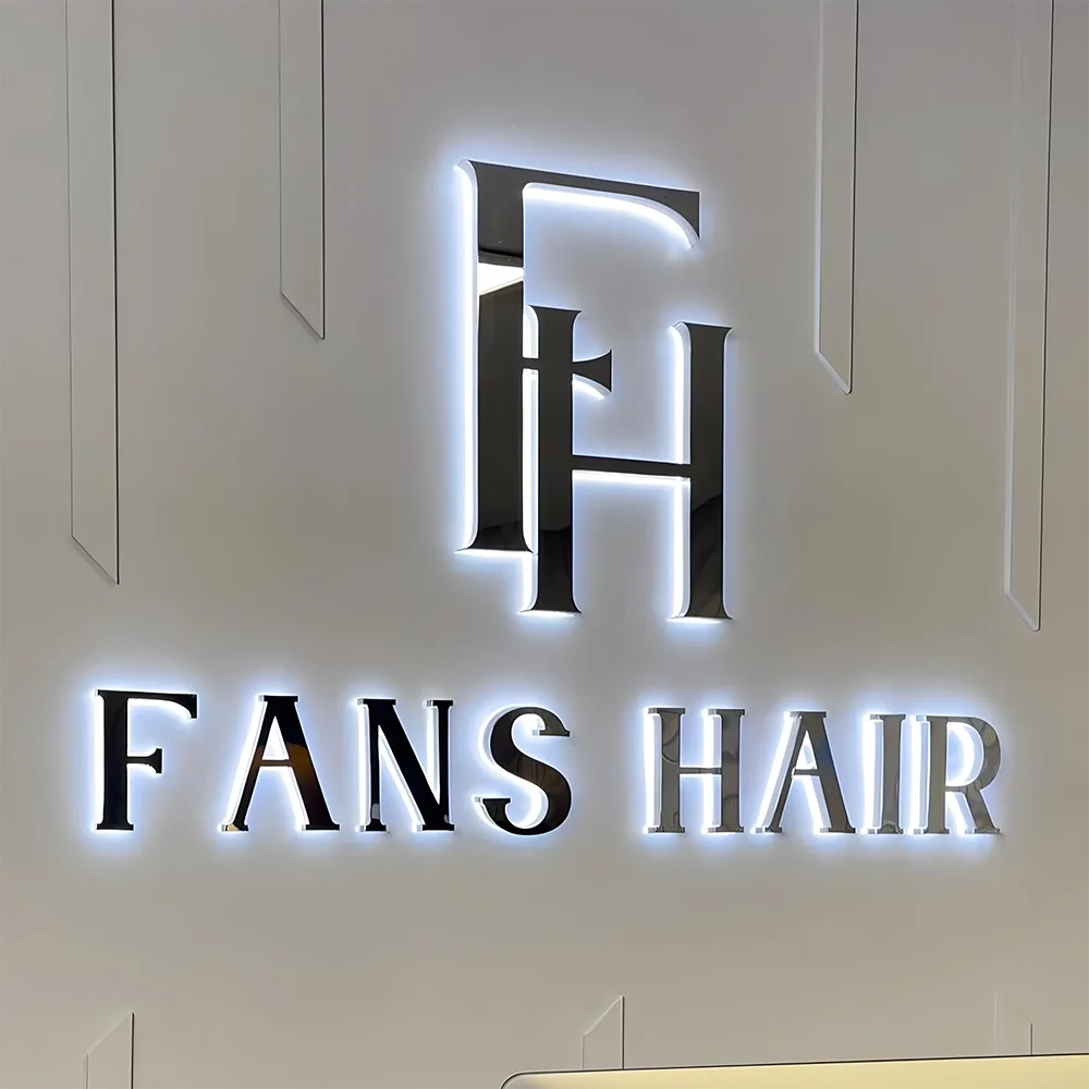 Customized LED Shop Front Signs Backlit Led Channel Letter Sign for Beauty Salon