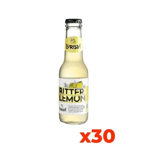 Lurisia Italian Bitter Lemon Soda Premium Quality 150ml Glass Bottles 30 Pack for Home Use Carbonated Drinks