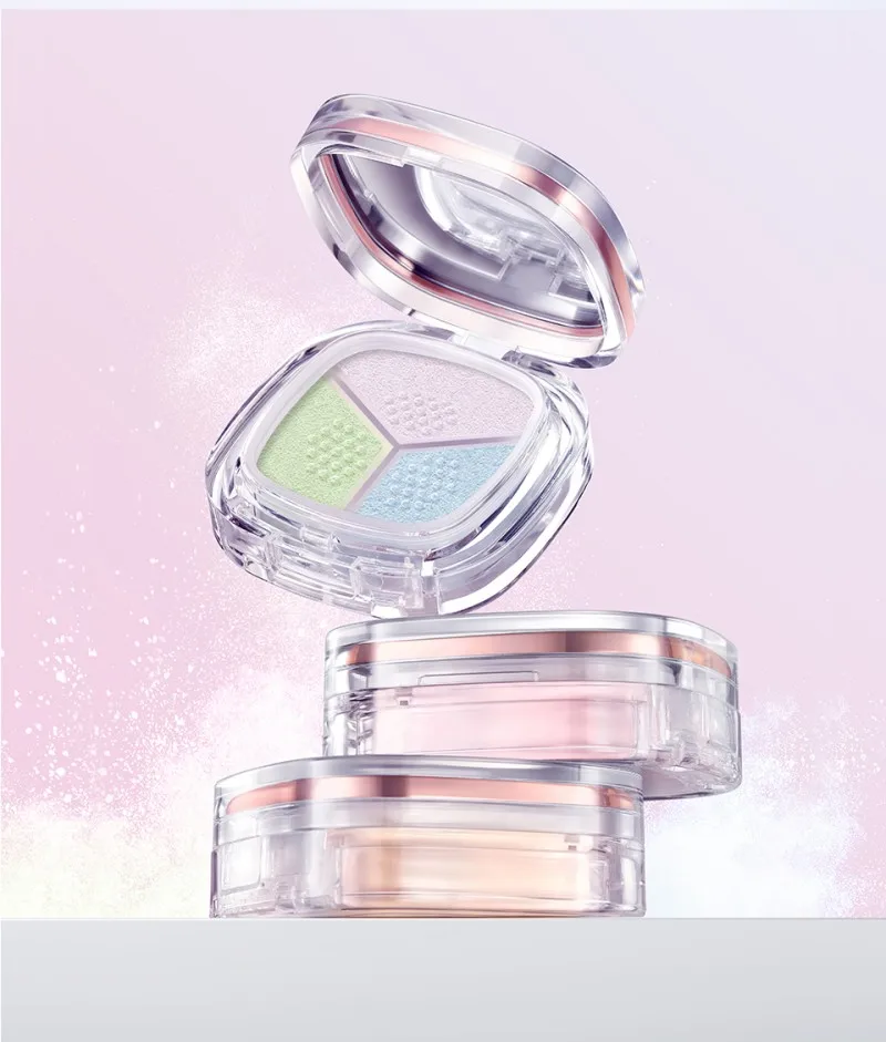O.TWO.O 2025  3-in-1 Delicate Lightweight Loose  Powder Long Lasting Oil Control Face Makeup Wholesale