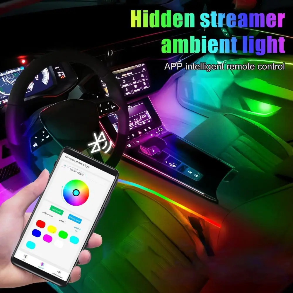 Factory Wholesale 18-in-1 Car Universal Symphony Ambient Light Kit