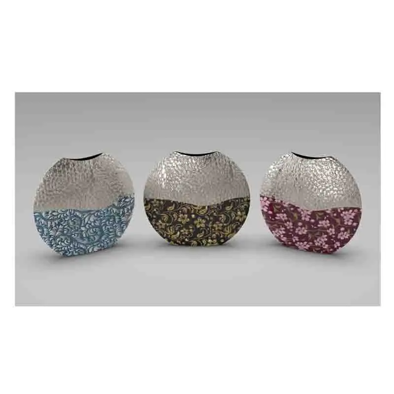 Vantage Modern Luxury Fancy Metal Flower Vase With Enamel Sticker ...